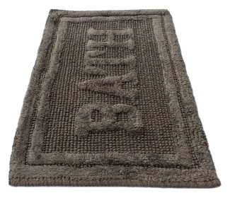  Килимок для ванної кімнати 16304 WOVEN RUG dk.grey