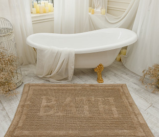  Килимок для ванної кімнати 16304 WOVEN RUG beige