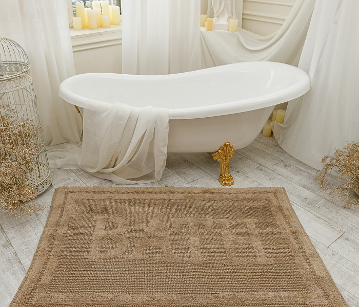 Коврик для ванной 16304 WOVEN RUG beige