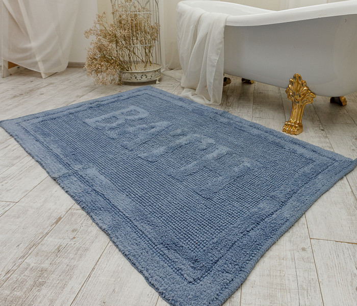 Коврик для ванной 16304 WOVEN RUG blue 2