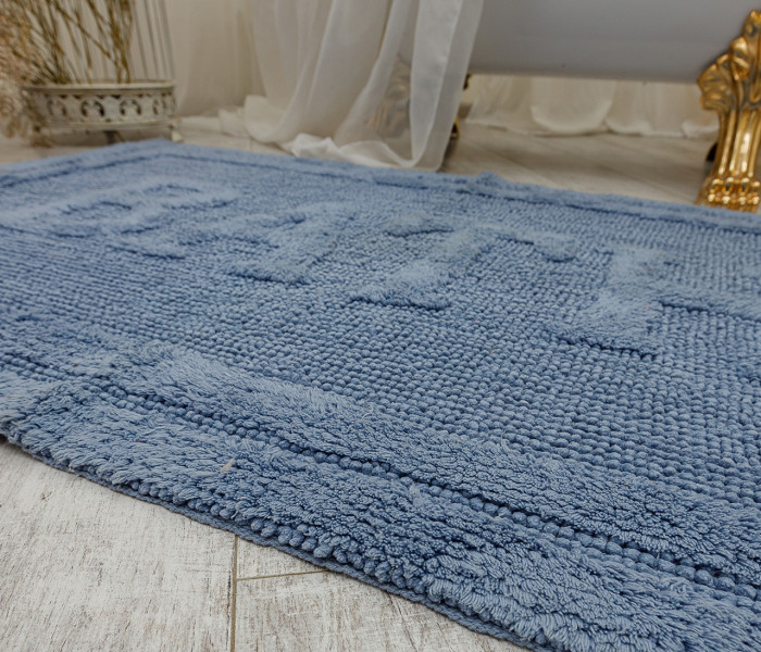 Коврик для ванной 16304 WOVEN RUG blue 3