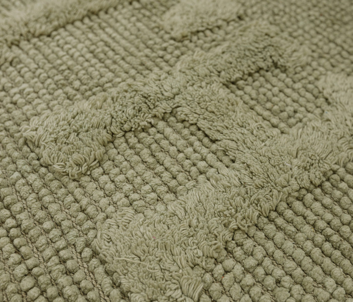 Коврик для ванной 16304 WOVEN RUG green 1