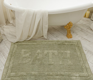  Килимок для ванної кімнати 16304 WOVEN RUG green