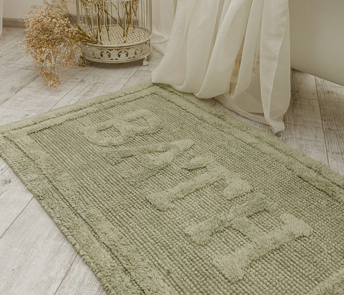 Коврик для ванной 16304 WOVEN RUG green 5