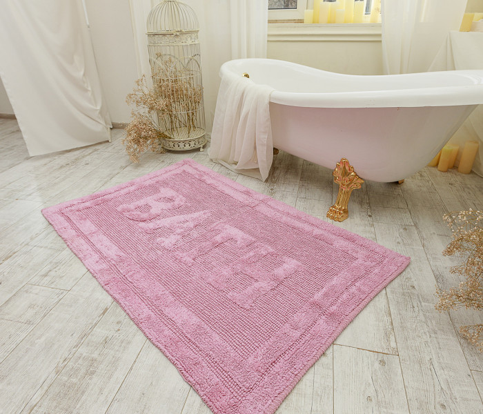 Коврик для ванной 16304 WOVEN RUG pink 4