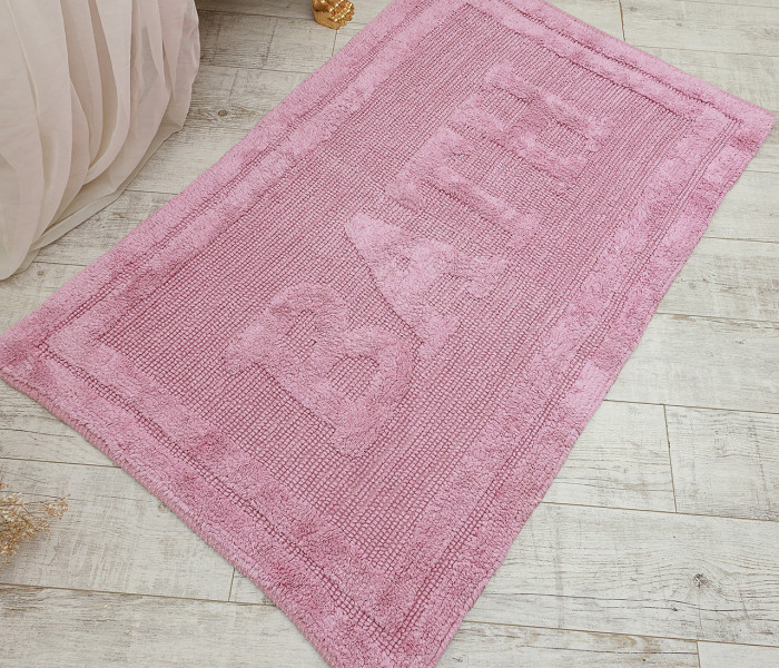 Коврик для ванной 16304 WOVEN RUG pink 2