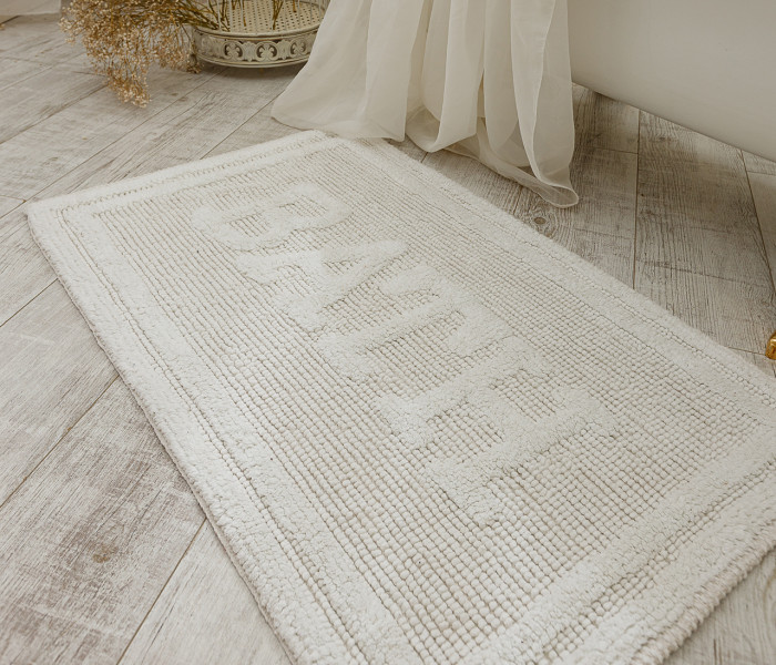  Килимок для ванної кімнати 16304 WOVEN RUG white 2