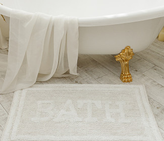 Килимок для ванної кімнати 16304 WOVEN RUG white