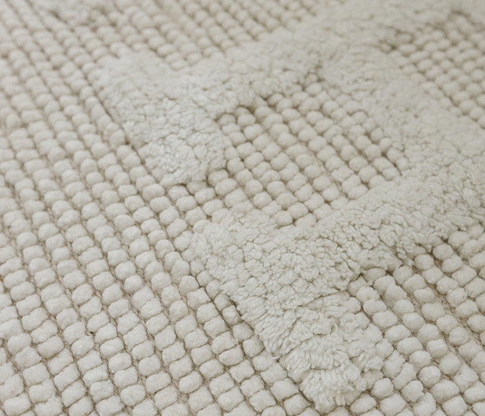  Килимок для ванної кімнати 16304 WOVEN RUG white 1