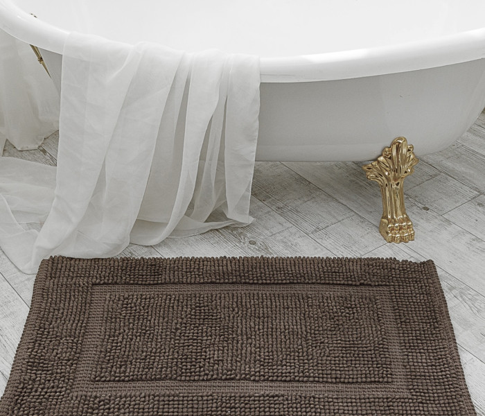 Коврик для ванной 16514 WOVEN RUG dk.grey
