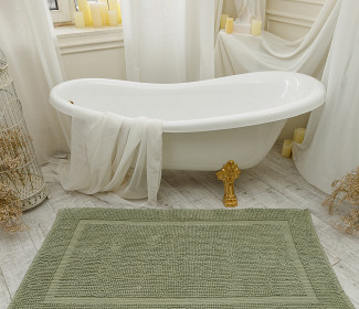  Килимок для ванної кімнати 16514 WOVEN RUG green