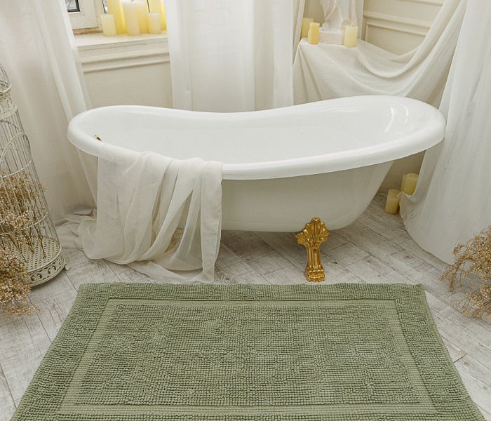  Килимок для ванної кімнати 16514 WOVEN RUG green