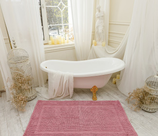 Коврик для ванной 16514 WOVEN RUG pink