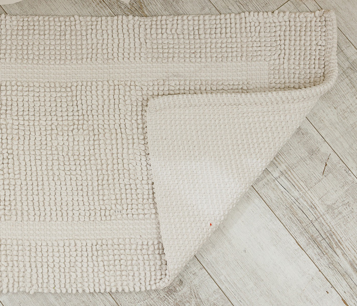  Килимок для ванної кімнати 16514 WOVEN RUG white 3