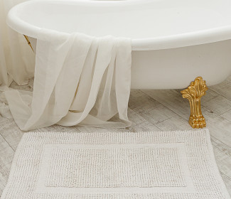  Килимок для ванної кімнати 16514 WOVEN RUG white