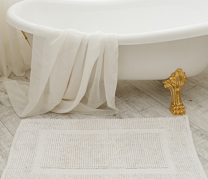  Килимок для ванної кімнати 16514 WOVEN RUG white