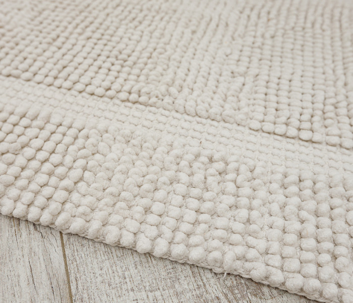  Килимок для ванної кімнати 16514 WOVEN RUG white 1