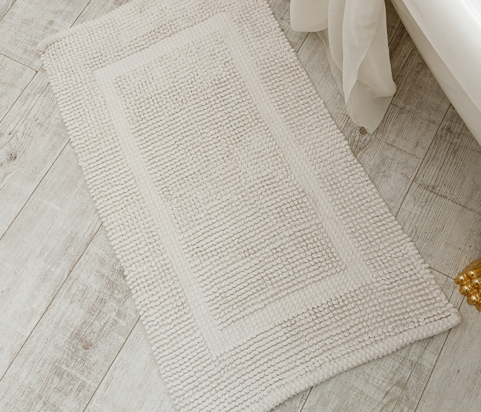  Килимок для ванної кімнати 16514 WOVEN RUG white 5