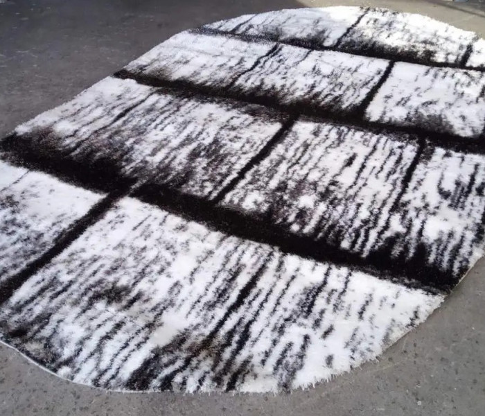 Ковер 3D SHAGGY 117 cream-black 1