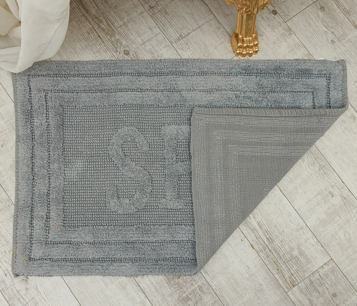  Килимок для ванної кімнати 80052 WOVEN RUG l.grey 1