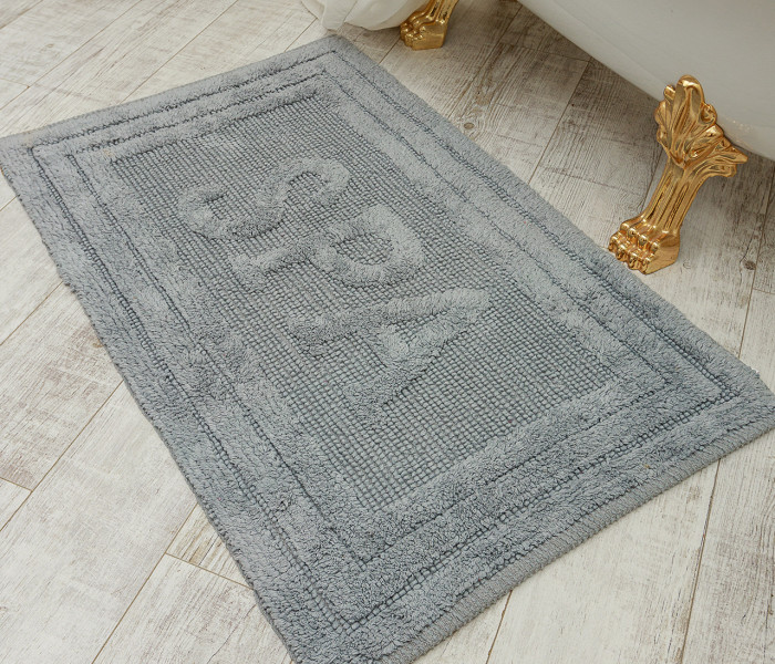  Килимок для ванної кімнати 80052 WOVEN RUG l.grey 2