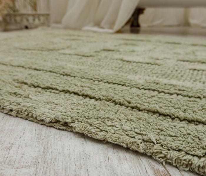 Коврик для ванной 80052 WOVEN RUG green 2