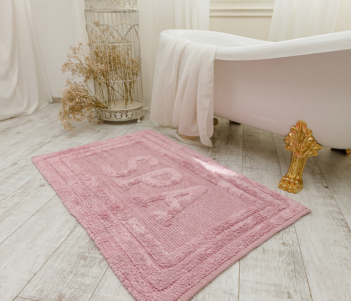 Коврик для ванной 80052 WOVEN RUG pink 1