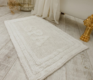  Килимок для ванної кімнати 80052 WOVEN RUG white
