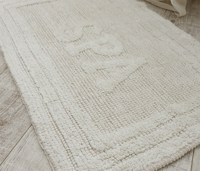  Килимок для ванної кімнати 80052 WOVEN RUG white 1