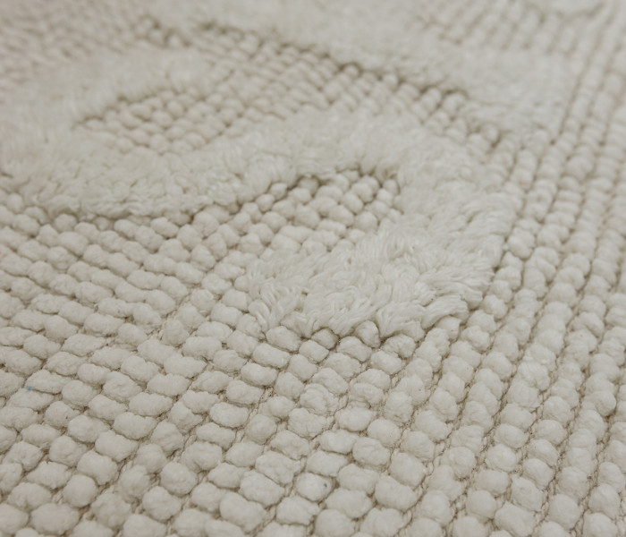  Килимок для ванної кімнати 80052 WOVEN RUG white 2