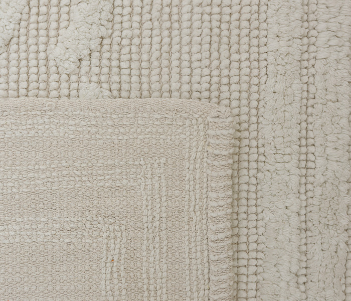  Килимок для ванної кімнати 80052 WOVEN RUG white 3