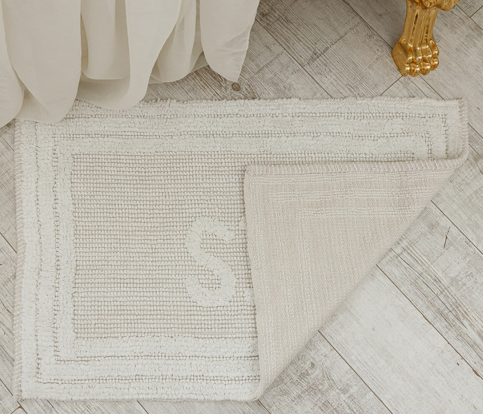  Килимок для ванної кімнати 80052 WOVEN RUG white 4