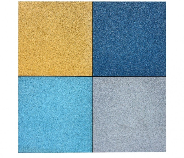 Плитка гумова ECO STANDARD 500х500 мм синя, жовта, помаранчева (під замовлення) 7
