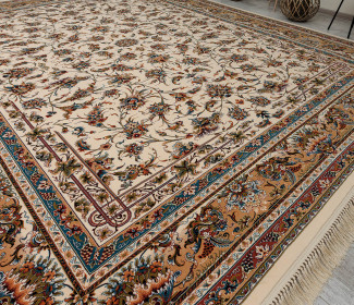 Персидский ковер Kashan P553 cream