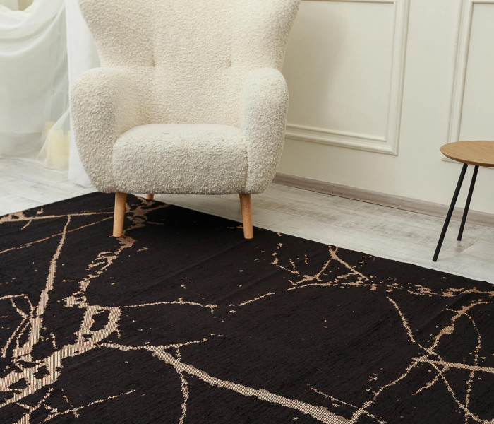Сучасний килим LOTUS 114284 black 3