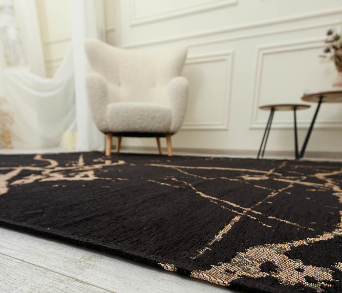 Сучасний килим LOTUS 114284 black 5