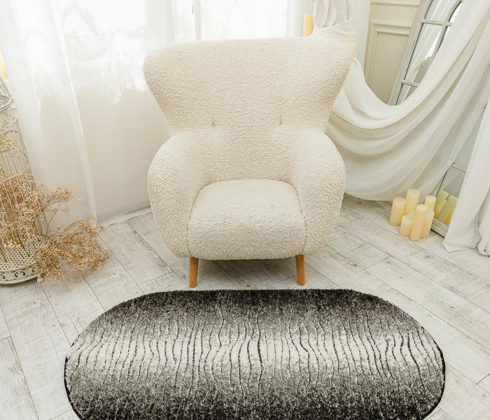 Ковер LUNA 2432A P.black/P.white 1
