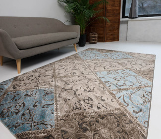 Килим TANGO ASMIN 9271A D.BEIGE/NILE BLUE