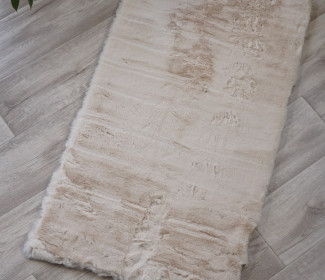 Коврик искусственный кролик ESTERA TPR beige
