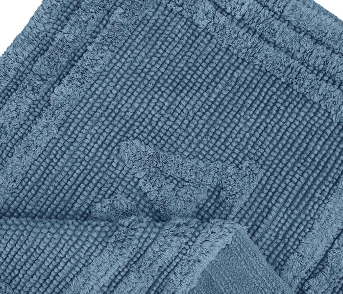  Килимок для ванної кімнати 80052 WOVEN RUG blue 2