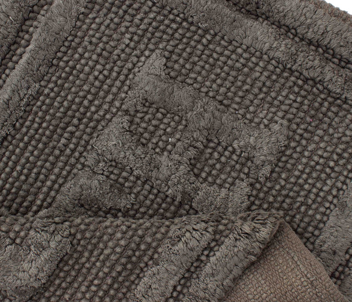Коврик для ванной 16304 WOVEN RUG dk.grey 2