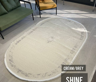 Сучасний килим Shine 0055A Cream/Grey