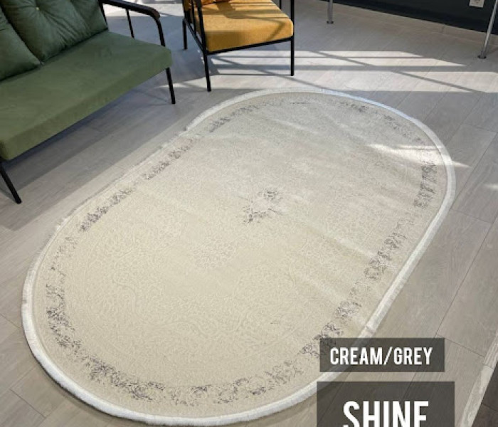 Современный ковер Shine 0055A Cream/Grey