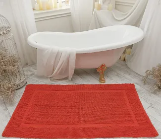 Коврик для ванной 16514 WOVEN RUG orange