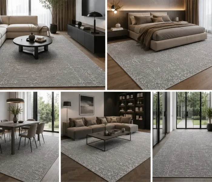 Килим Ezel D1286 dark gray 3