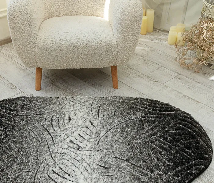 Килим LUNA 2434B P.Black/P.Grey