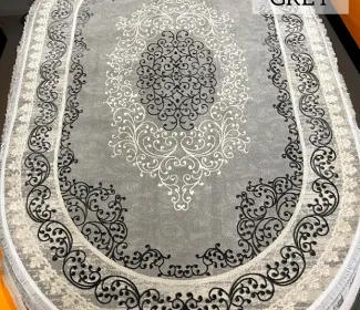 Акриловий килим CRAFT gray oval