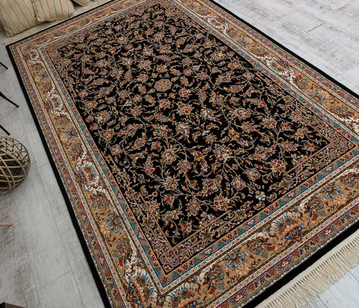 Перський килим Kashan P553 dark blue 3