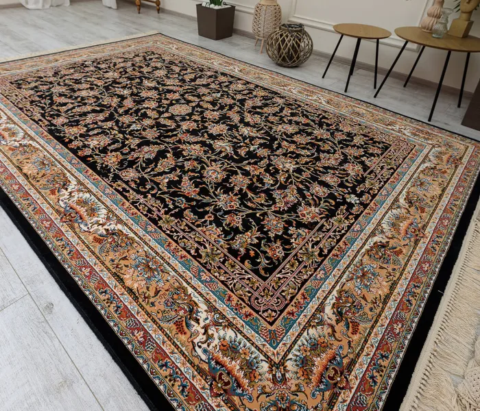 Перський килим Kashan P553 dark blue 1