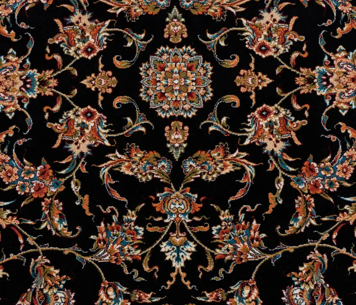 Перський килим Kashan P553 dark blue 13